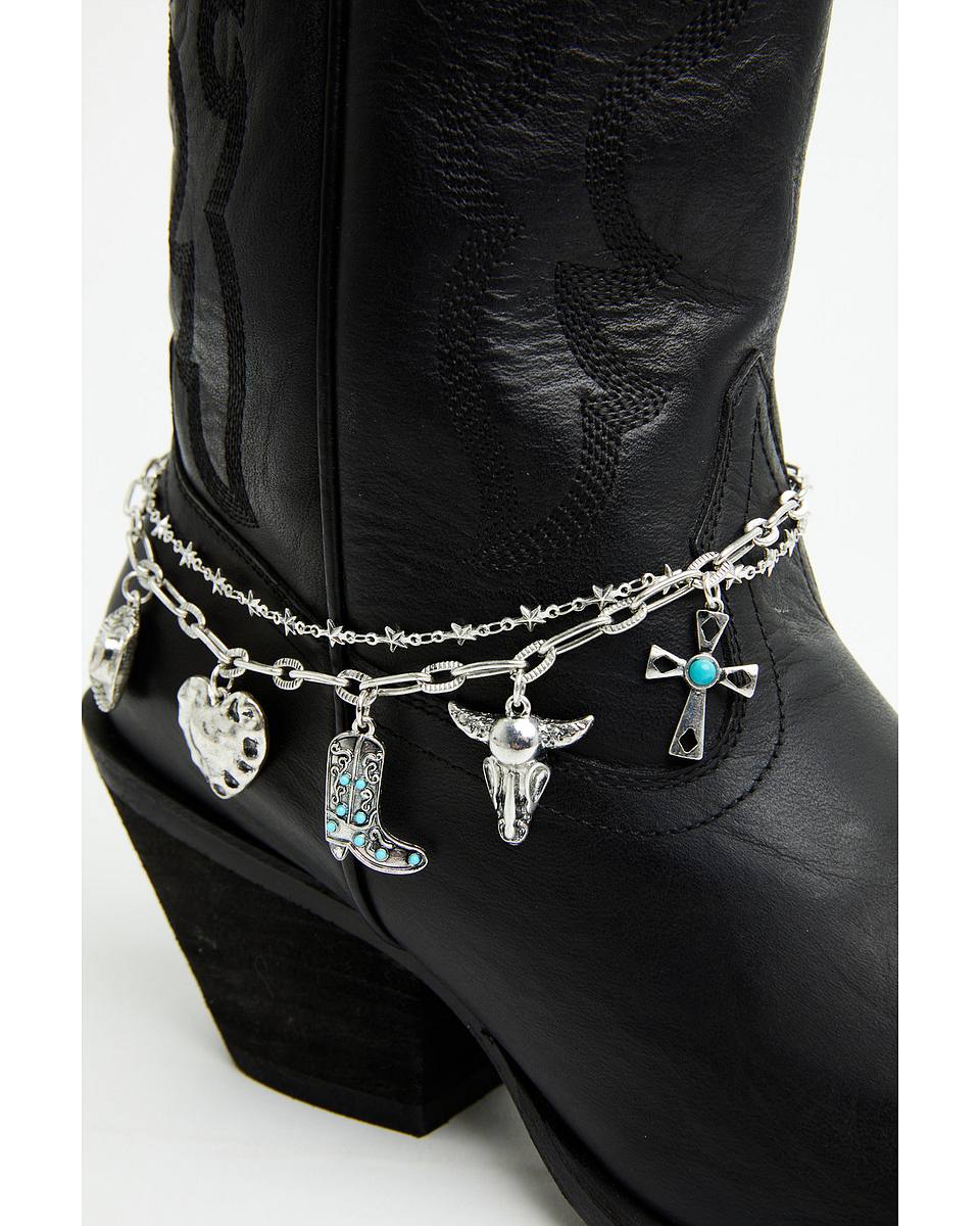 Women's Layered Charm Boot Jewelry