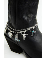 Women's Layered Charm Boot Jewelry