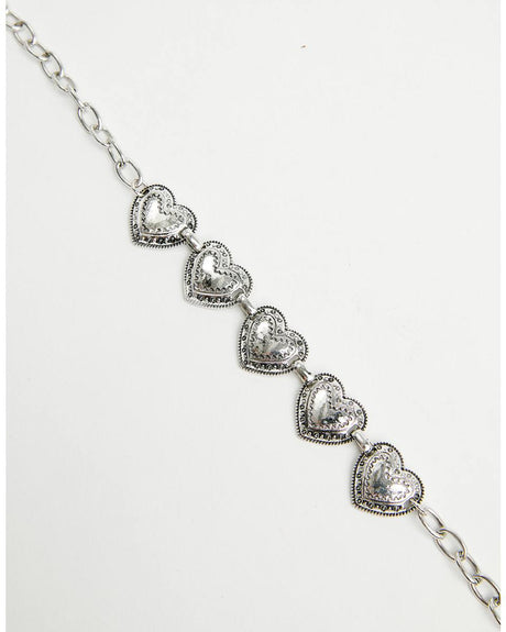 Women's Metal Hearts Boot Accessory