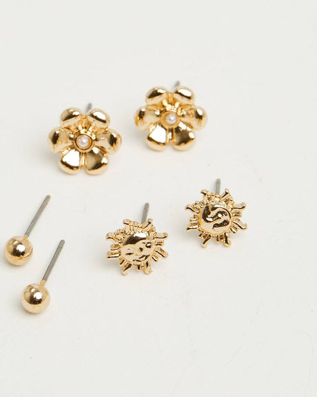 Women's Hoop Earring Set - 12 Piece