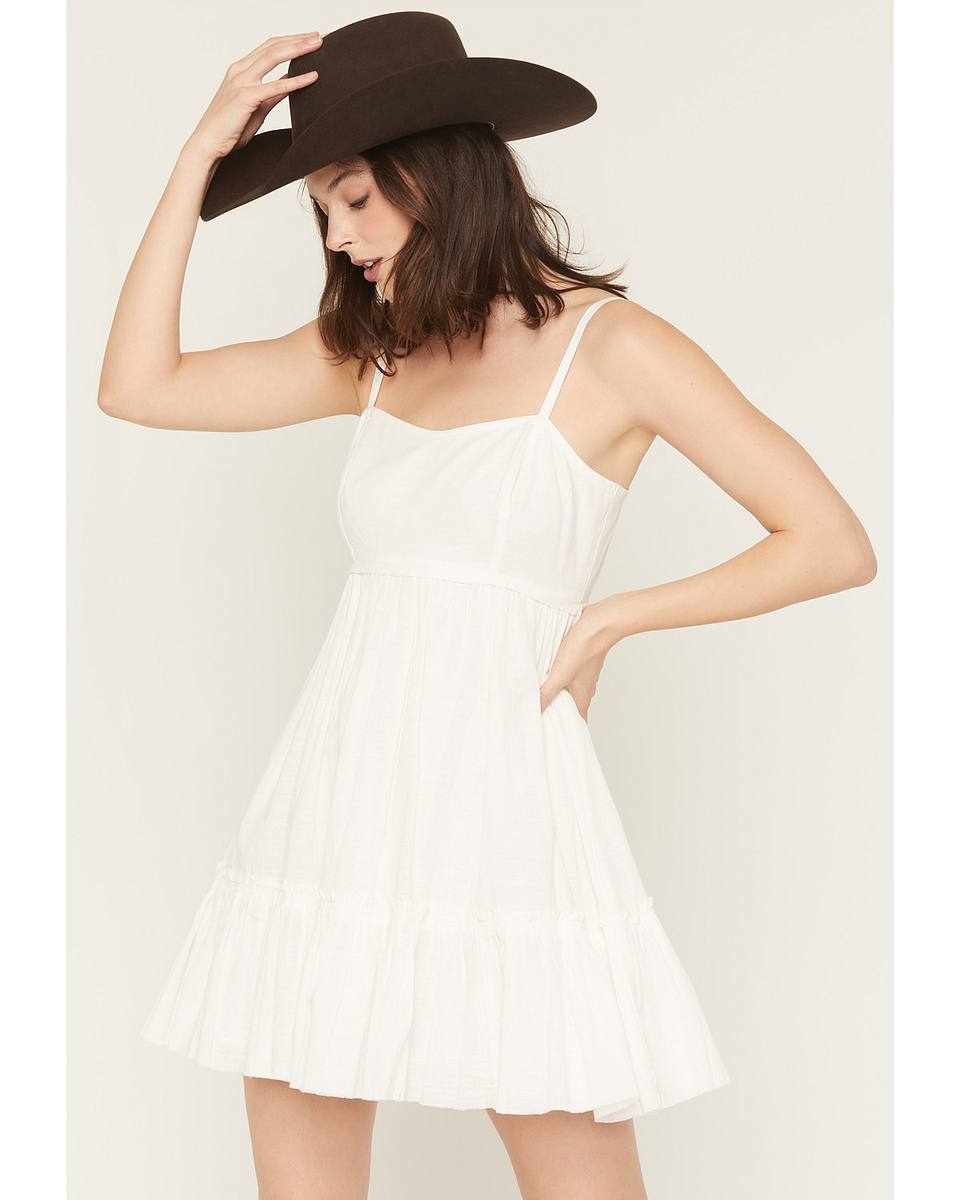 Women's Tiered Tie-Back Mini Dress – Shyanne