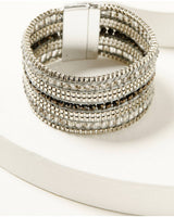 Women's Beaded Holiday Magnetic Bracelet
