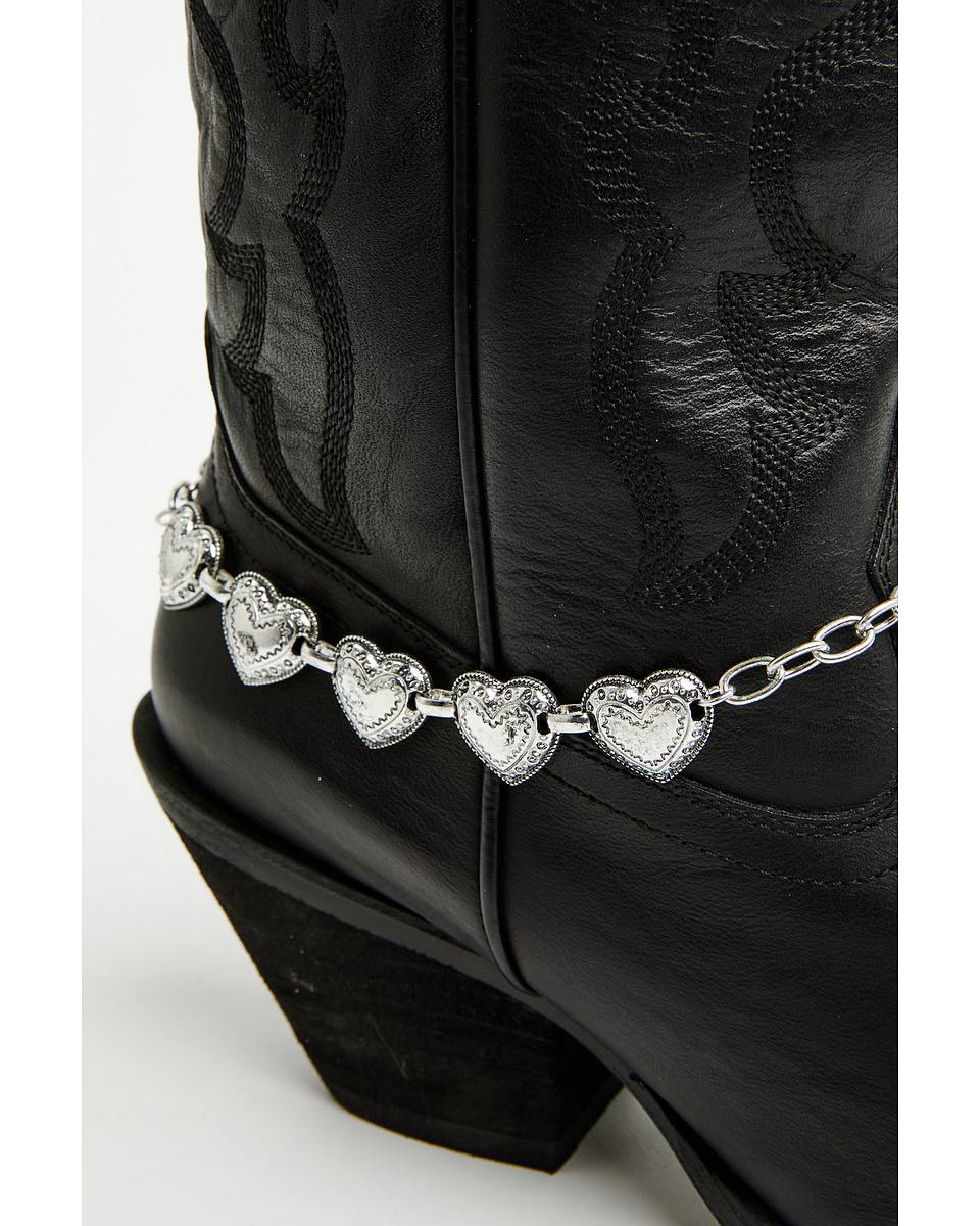 Women's Metal Hearts Boot Accessory